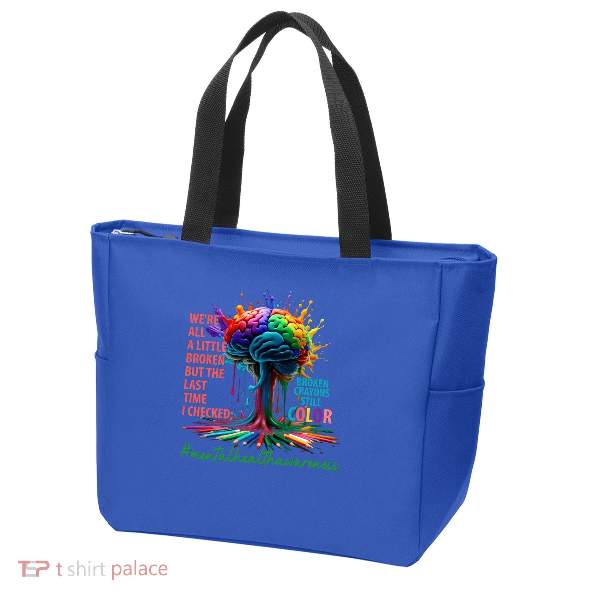 Broken Crayons Mental Health Tote Bag