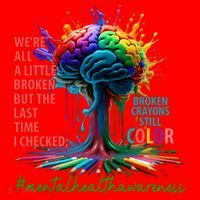 Broken Crayons Mental Health Santa Hat thumb 1
