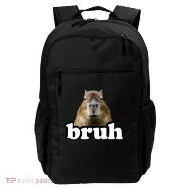 Bruh Capybara Meme Funny Bruh Saying Backpack