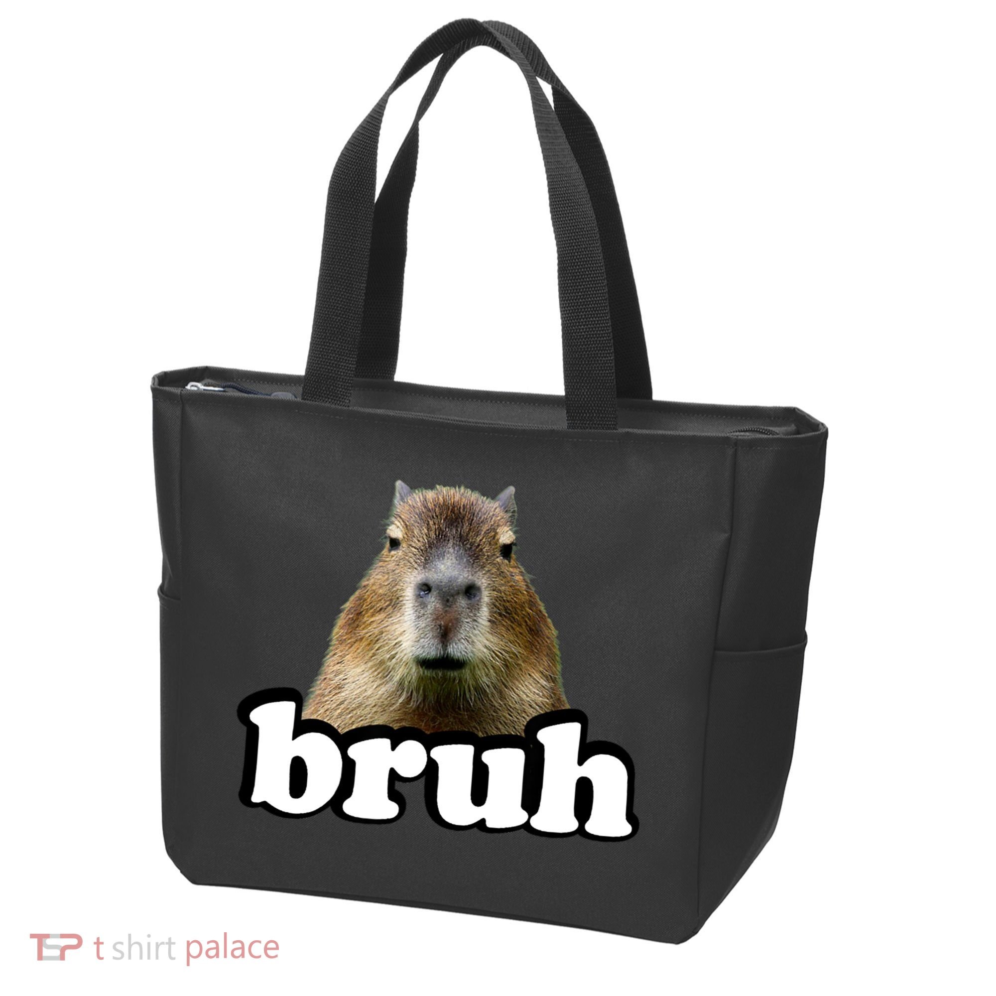 Bruh Capybara Meme Funny Bruh Saying Tote Bag
