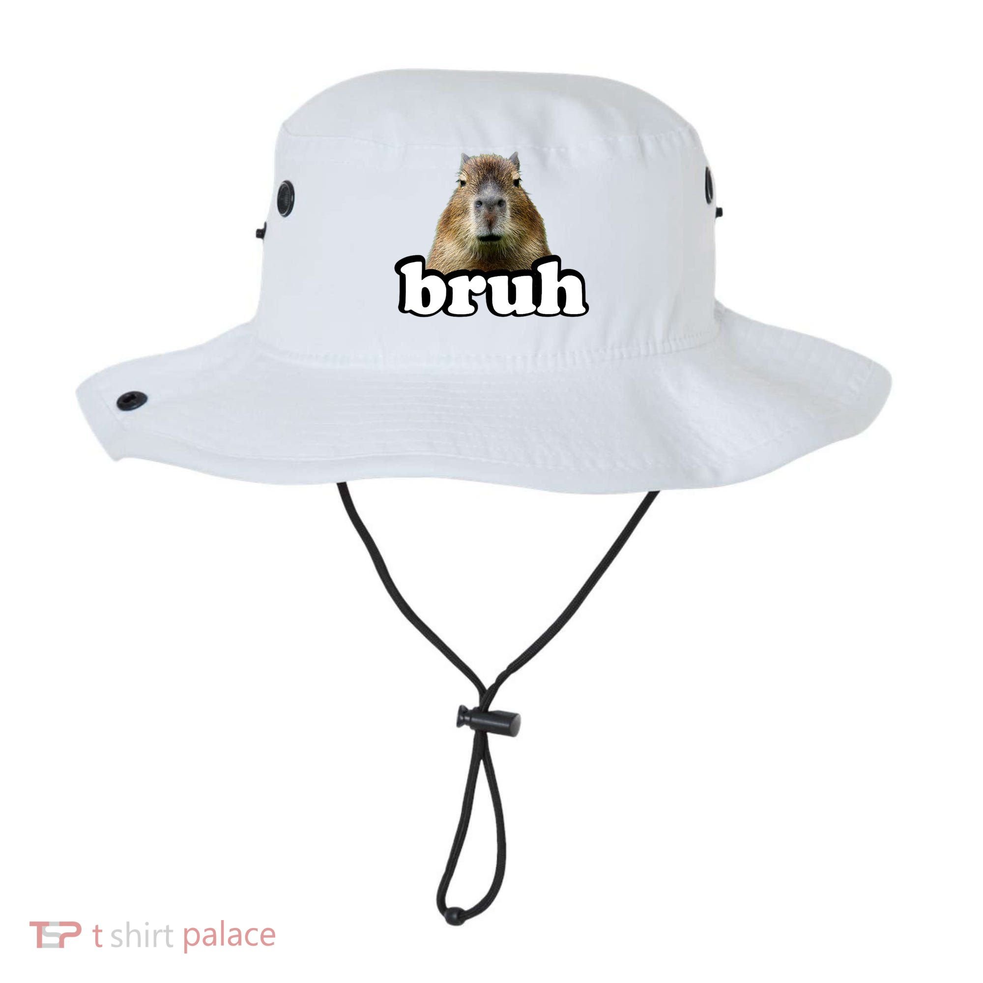Bruh Capybara Meme Funny Bruh Saying Bucket Hat
