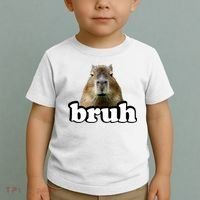 Bruh Capybara Meme Funny Bruh Saying Toddler T-Shirt thumb 2