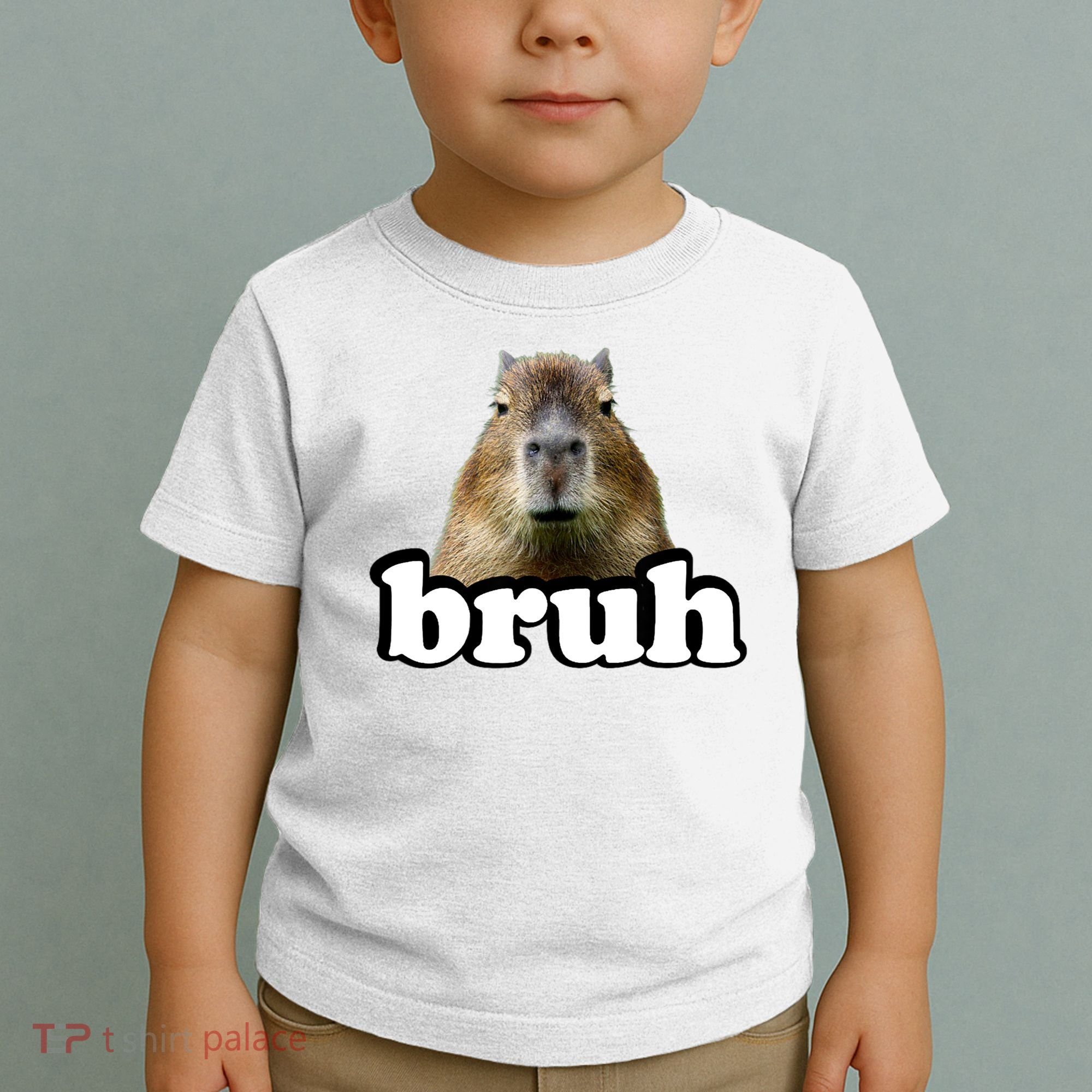 Bruh Capybara Meme Funny Bruh Saying Toddler T-Shirt