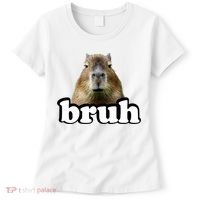 Bruh Capybara Meme Funny Bruh Saying Women's T-Shirt thumb 0