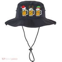 Beer Christmas Mug Santa Reinbeer Xmas Tree Lights Funny Funny Bucket Hat thumb 0