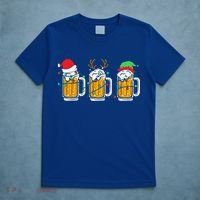 Beer Christmas Mug Santa Reinbeer Xmas Tree Lights Funny Funny T-Shirt thumb 5