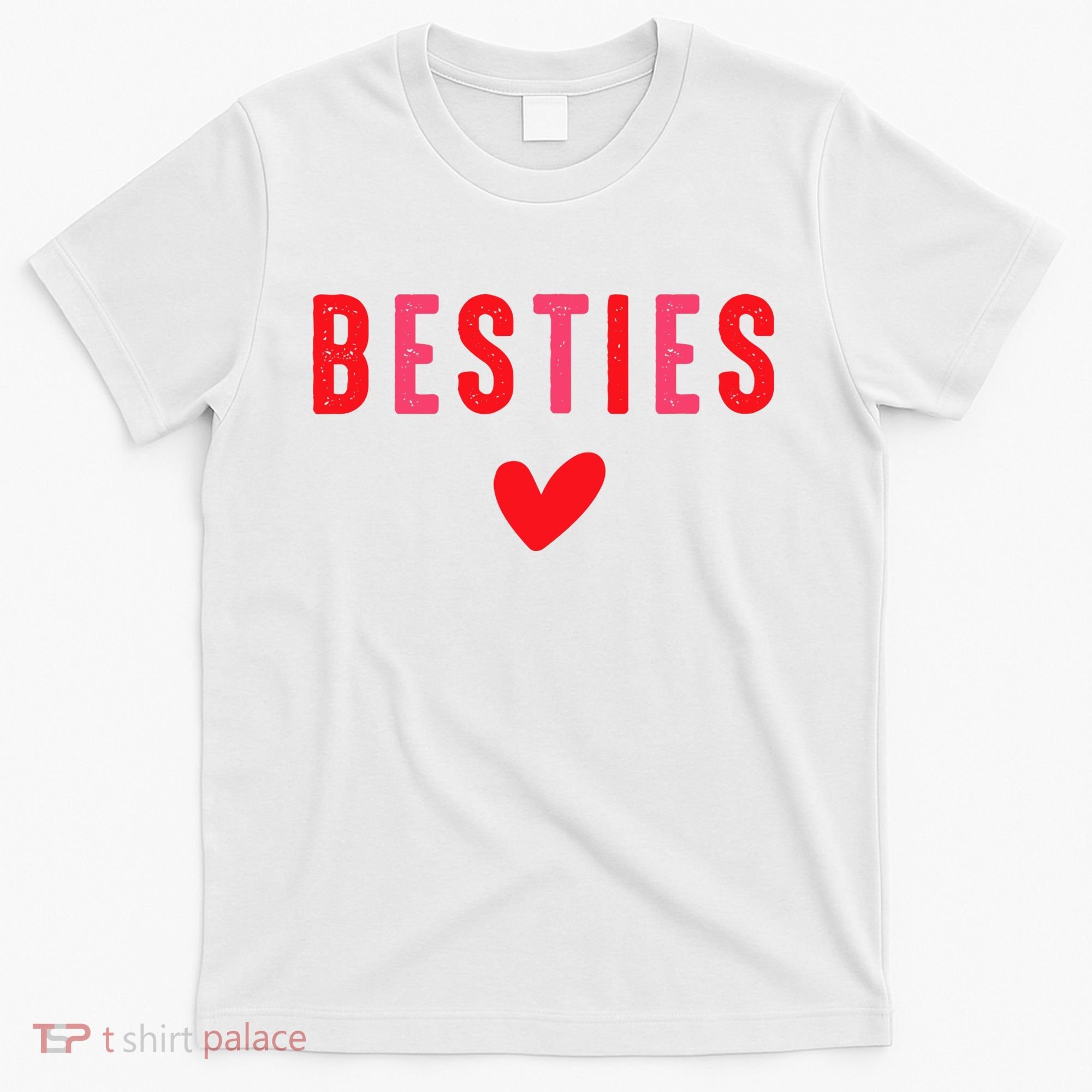 Besties Cute Matching Mother Daughter Friend Valentine's Day T-Shirt