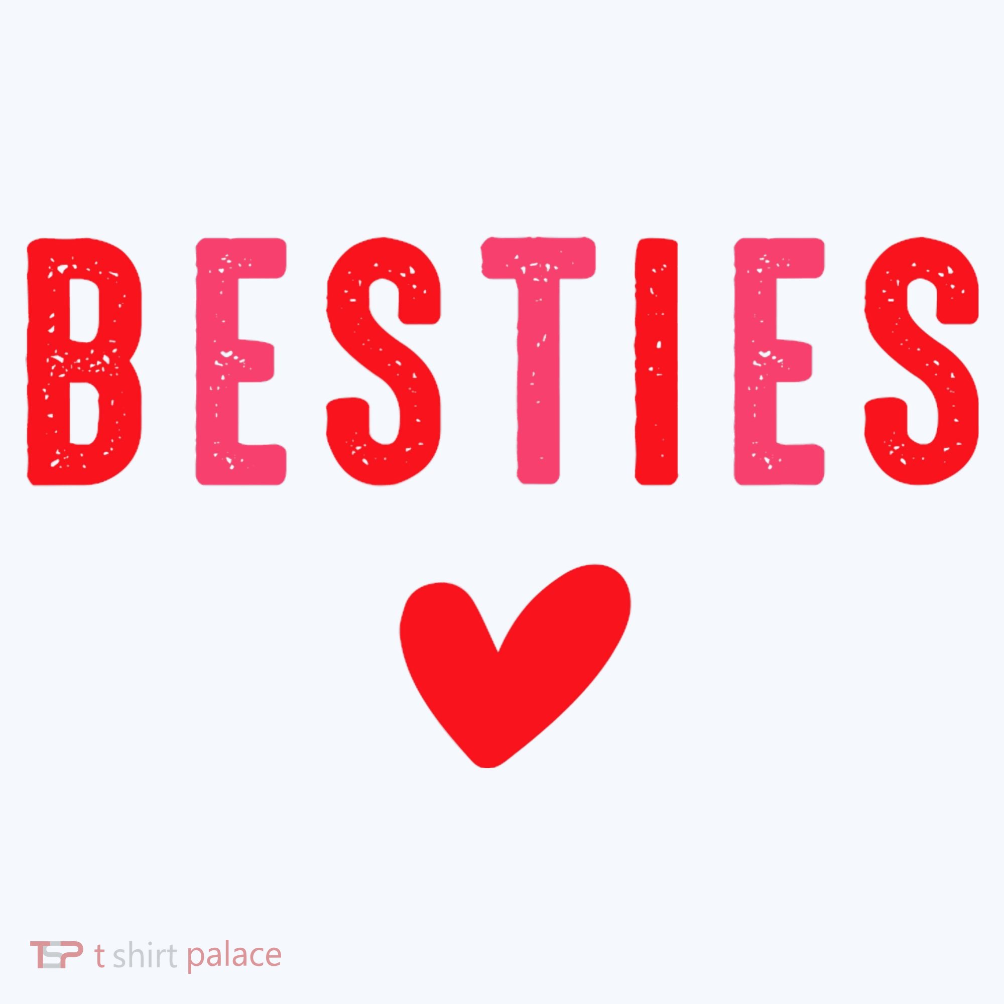 Besties Cute Matching Mother Daughter Friend Valentine's Day Beanie