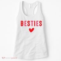 Besties Cute Matching Mother Daughter Friend Valentine's Day Women's Tank Top thumb 0