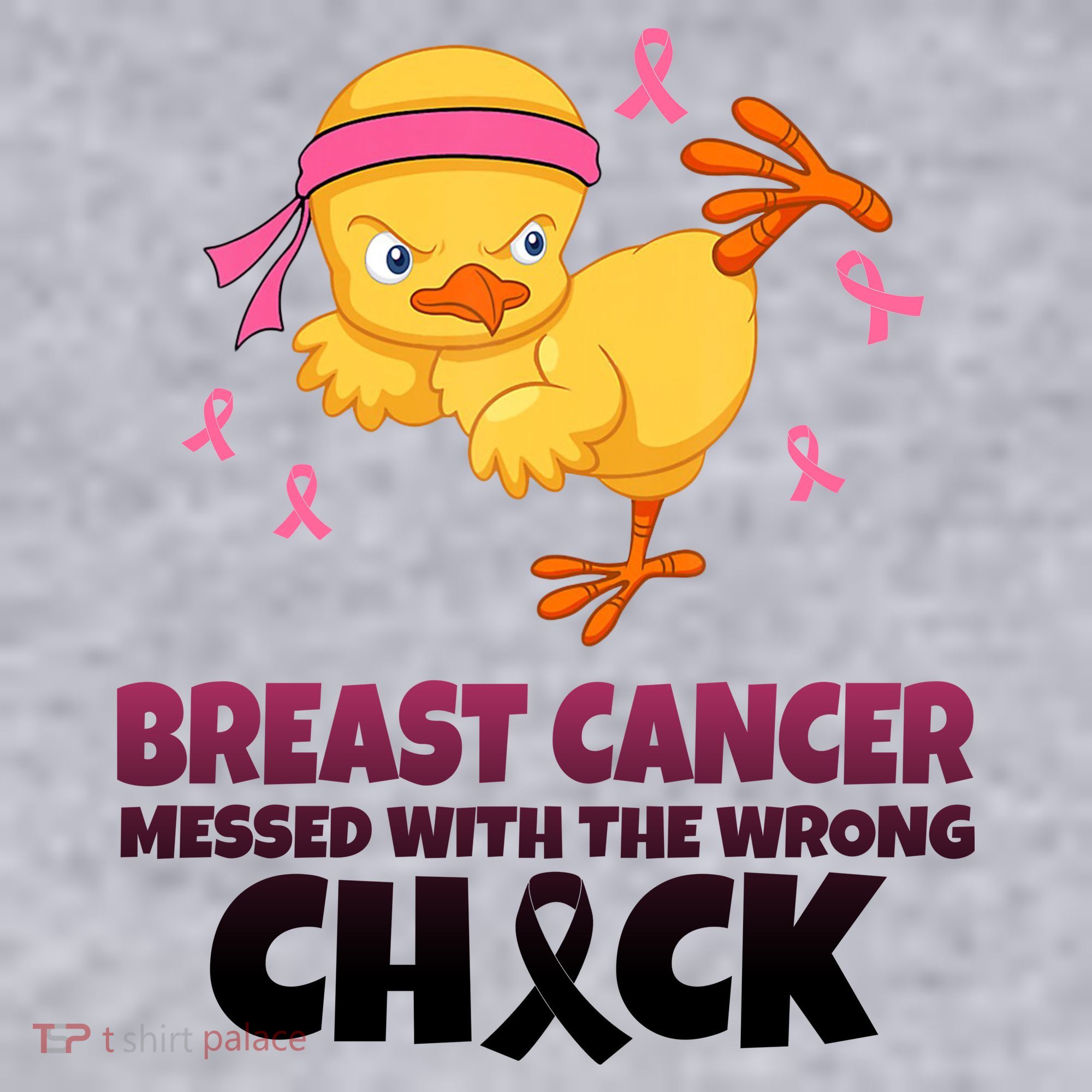 Breast Cancer Messed With The Wrong Chick Women's Racerback Cropped Tank