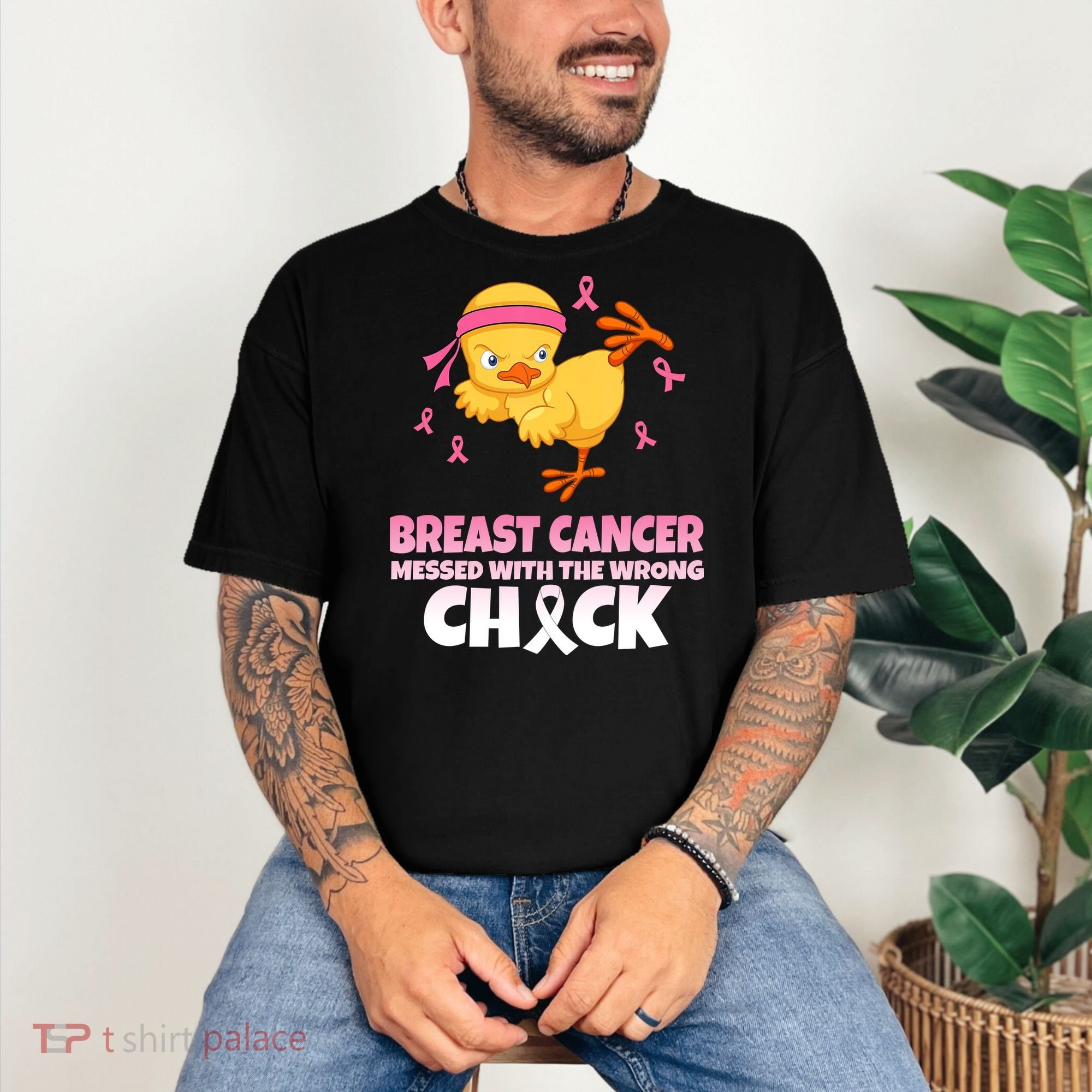 Breast Cancer Messed With The Wrong Chick Comfort Colors T-Shirt
