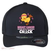 Breast Cancer Messed With The Wrong Chick Flexfit Unipanel Trucker Cap thumb 0