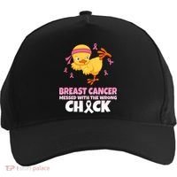 Breast Cancer Messed With The Wrong Chick Five-Panel Snapback Cap thumb 0