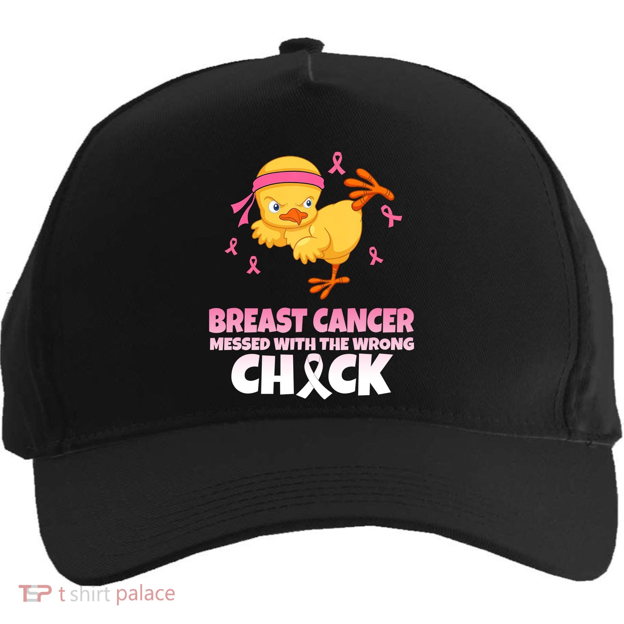 Breast Cancer Messed With The Wrong Chick Five-Panel Snapback Cap
