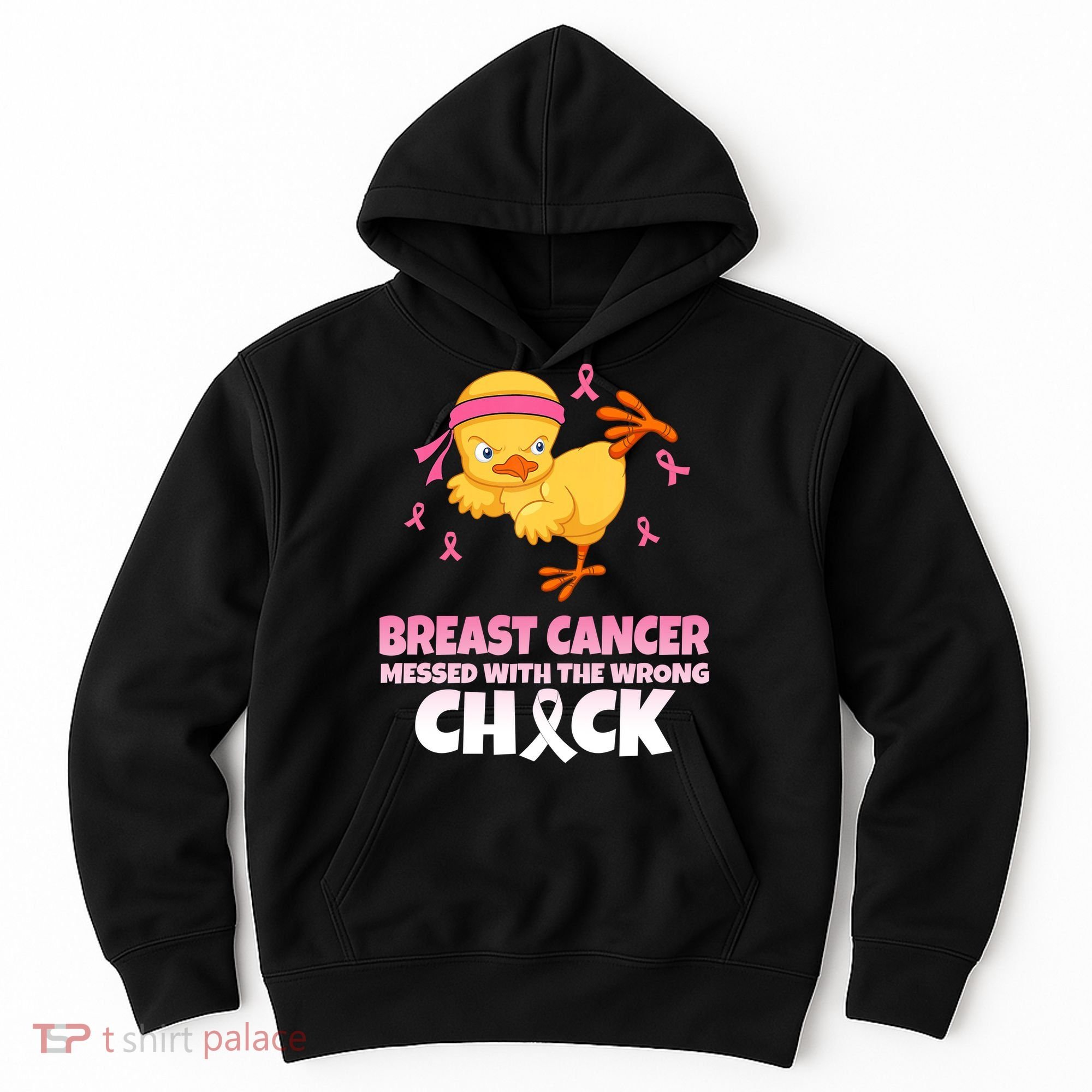 Breast Cancer Messed With The Wrong Chick Hoodie