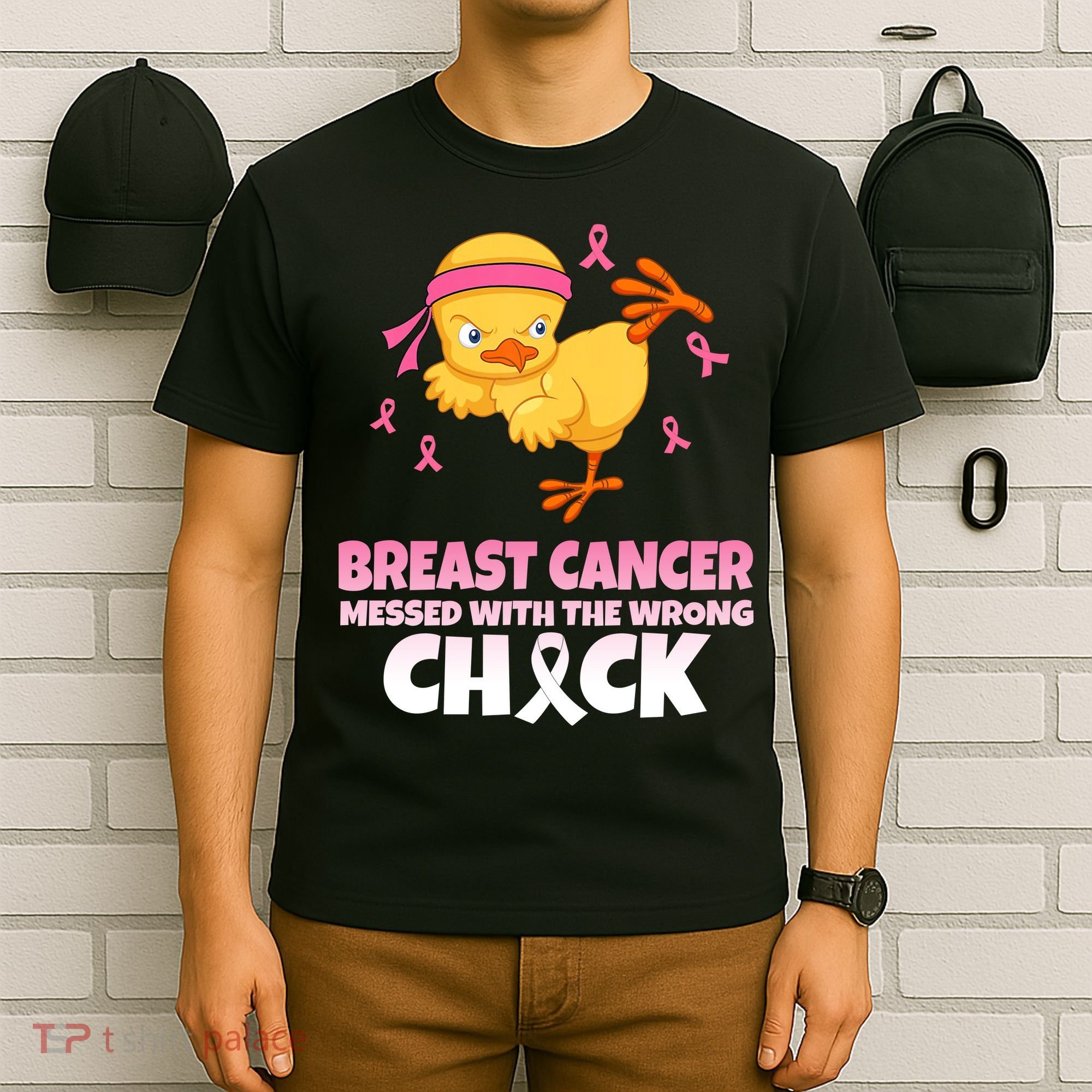 Breast Cancer Messed With The Wrong Chick T-Shirt