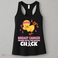 Breast Cancer Messed With The Wrong Chick Women's Tank Top thumb 3