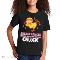 Breast Cancer Messed With The Wrong Chick Kids T-Shirt thumb 2