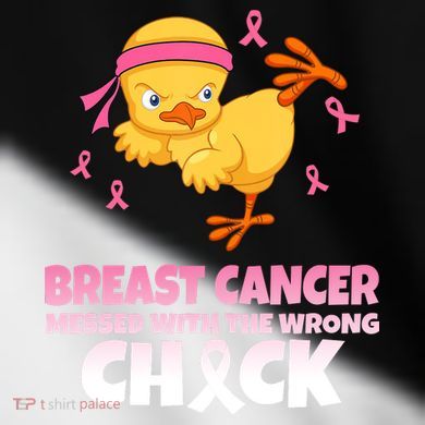 Breast Cancer Messed With The Wrong Chick Toddler Fine Jersey T-Shirt
