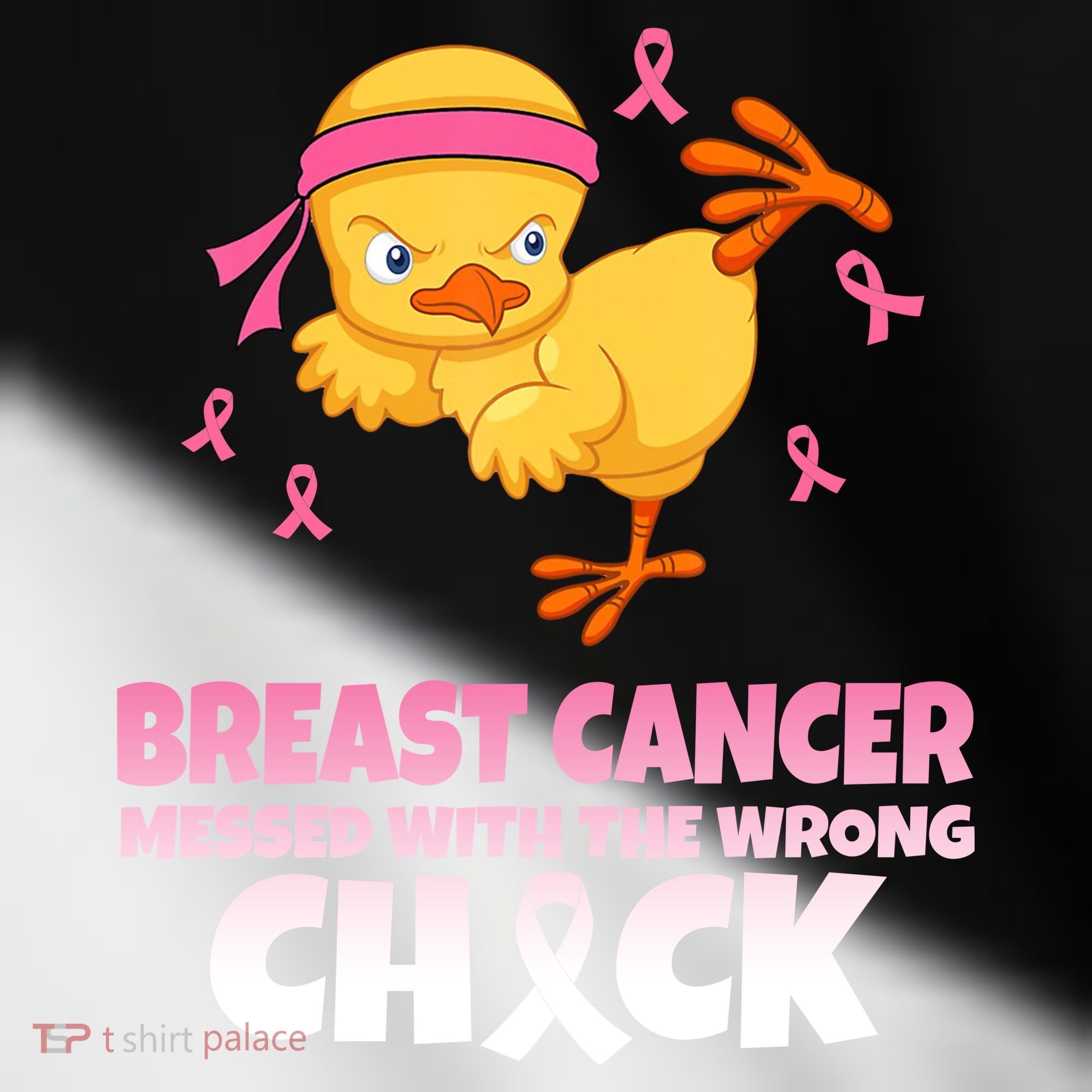 Breast Cancer Messed With The Wrong Chick Toddler Fine Jersey T-Shirt