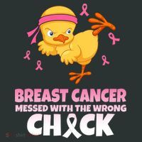 Breast Cancer Messed With The Wrong Chick Infant Baby Jersey Bodysuit thumb 2