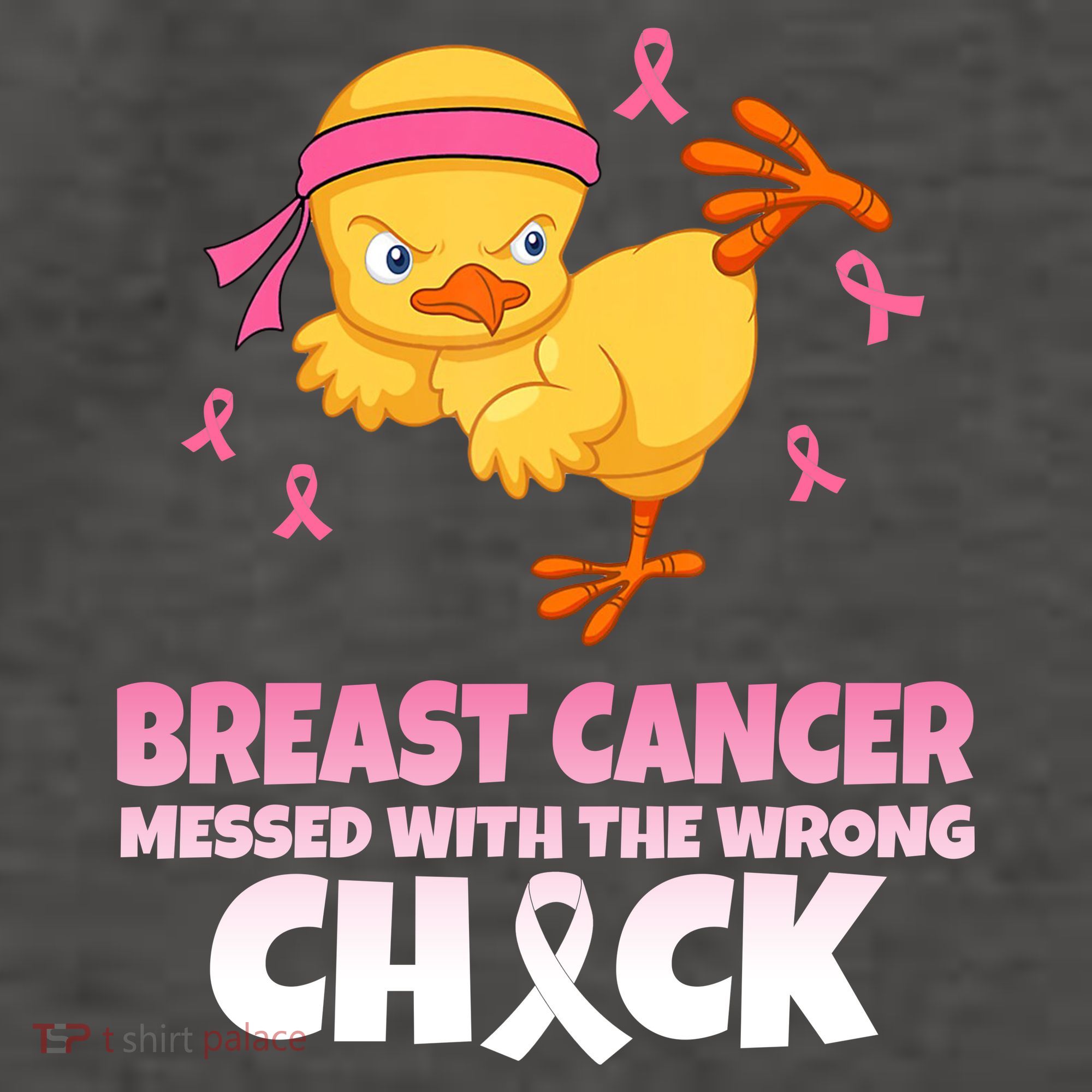 Breast Cancer Messed With The Wrong Chick Vector Backpack