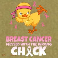 Breast Cancer Messed With The Wrong Chick Garment-Dyed Women's Muscle Tee thumb 6