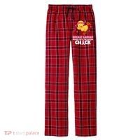 Breast Cancer Messed With The Wrong Chick Men's Flannel Plaid Pajama Pants thumb 0
