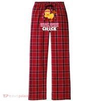 Breast Cancer Messed With The Wrong Chick Women's Flannel Plaid Pajama Pants thumb 0