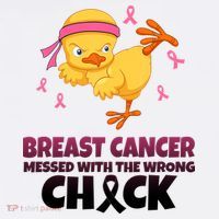 Breast Cancer Messed With The Wrong Chick Garment-Dyed Sweatshirt thumb 2