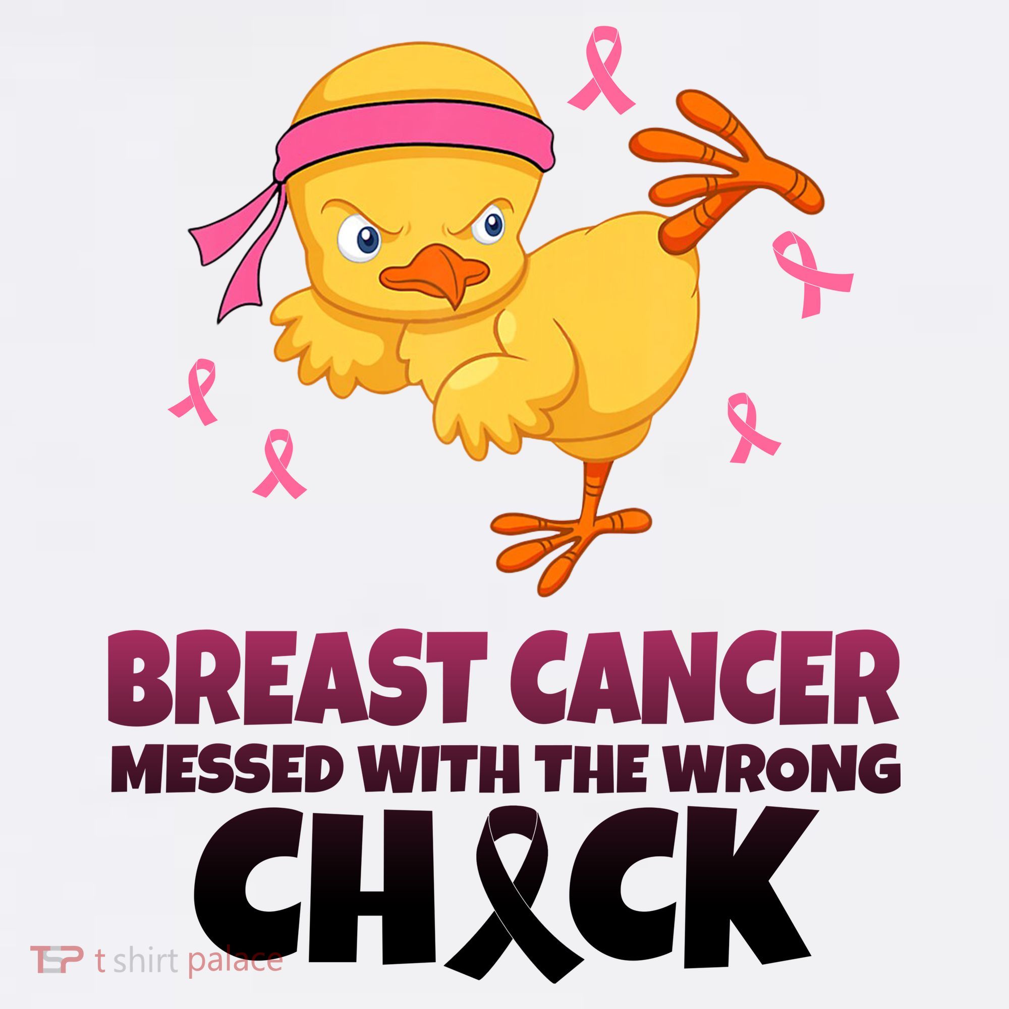 Breast Cancer Messed With The Wrong Chick Comfort Colors Garment-Dyed Hooded Sweatshirt
