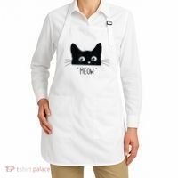 Black Cat Meow Cat Meow Kitty Funny Cats Kitty Apron thumb 2