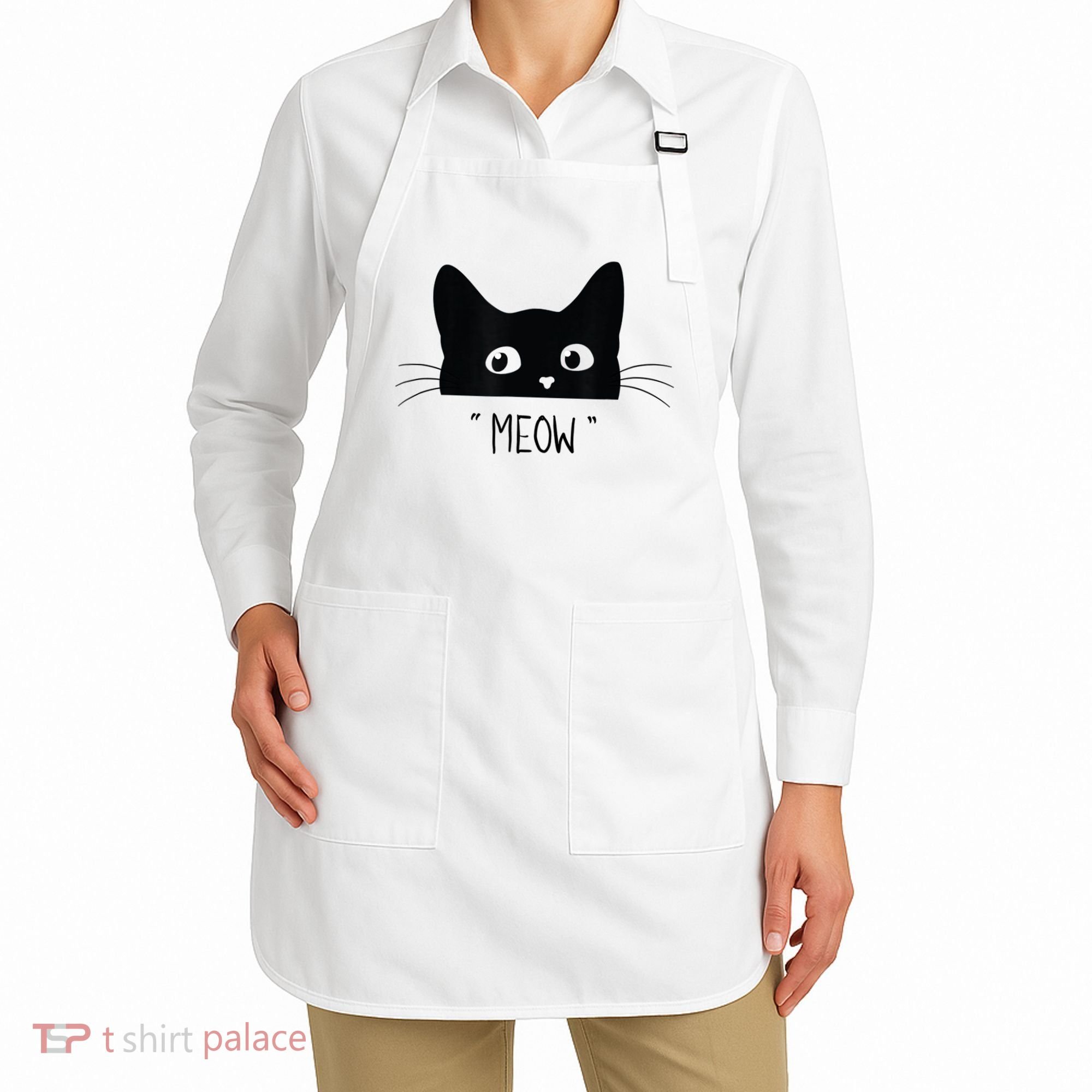 Black Cat Meow Cat Meow Kitty Funny Cats Kitty Apron