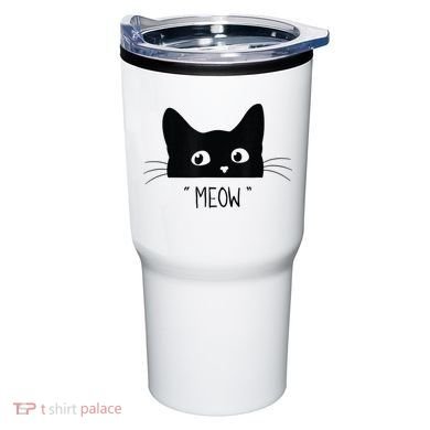 Black Cat Meow Cat Meow Kitty Funny Cats Kitty Tumbler