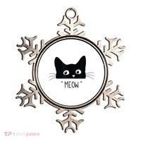 Black Cat Meow Cat Meow Kitty Funny Cats Kitty Ornament thumb 0