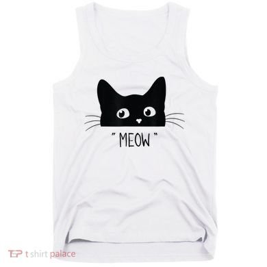 Black Cat Meow Cat Meow Kitty Funny Cats Kitty Tank Top