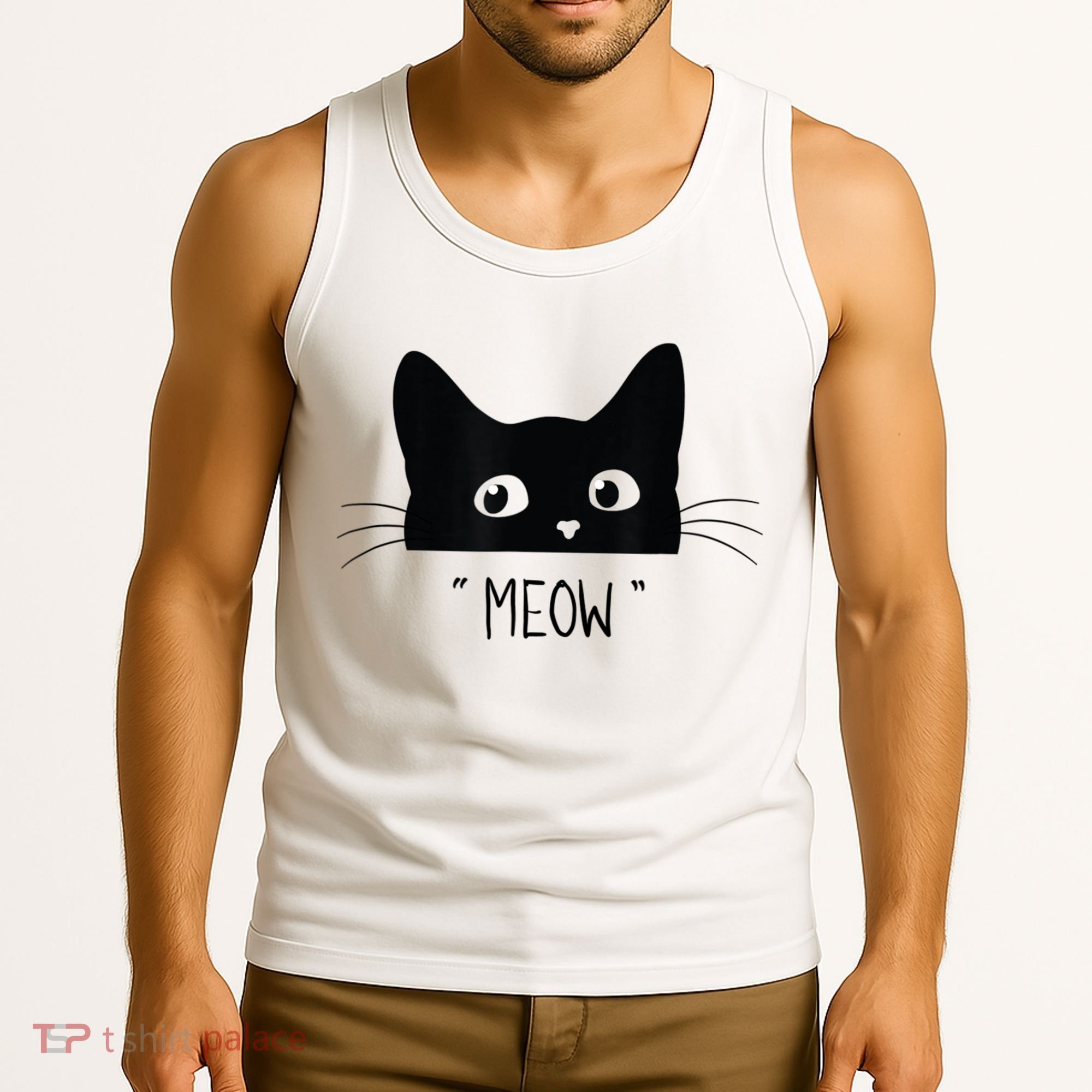 Black Cat Meow Cat Meow Kitty Funny Cats Kitty Tank Top