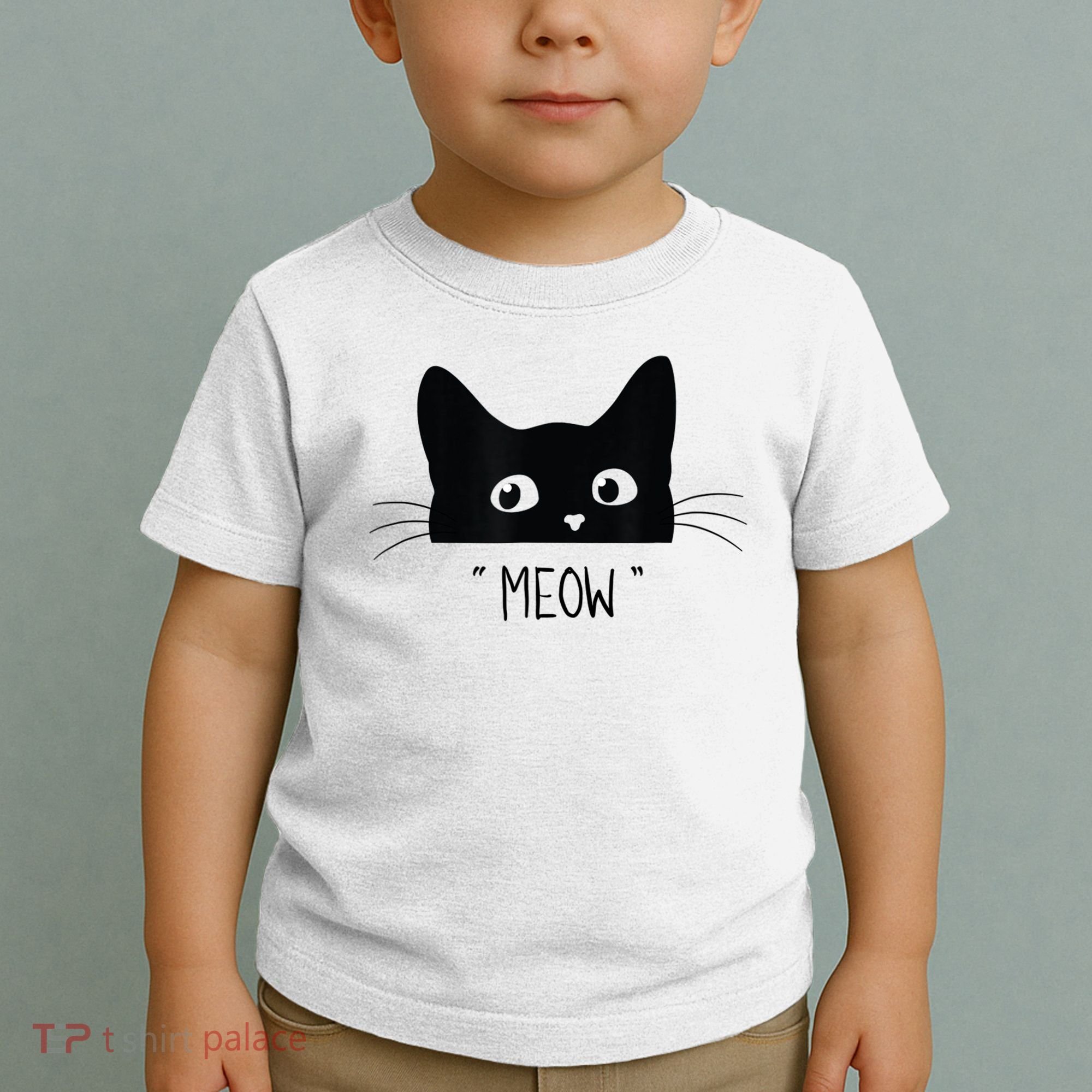 Black Cat Meow Cat Meow Kitty Funny Cats Kitty Toddler T-Shirt
