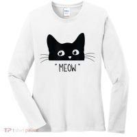 Black Cat Meow Cat Meow Kitty Funny Cats Kitty Women's Long Sleeve Shirt thumb 0