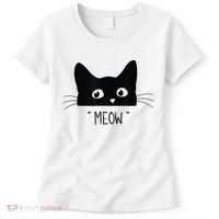 Black Cat Meow Cat Meow Kitty Funny Cats Kitty Women's T-Shirt thumb 0
