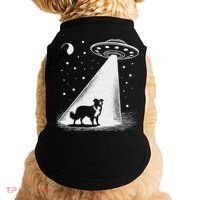 Border Collie Mom Dad Dog Funny Alien Ufo Doggie Tank thumb 0