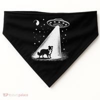 Border Collie Mom Dad Dog Funny Alien Ufo USA-Made Doggie Bandana thumb 0