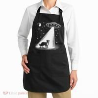 Border Collie Mom Dad Dog Funny Alien Ufo Apron thumb 2