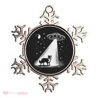 Border Collie Mom Dad Dog Funny Alien Ufo Ornament thumb 0