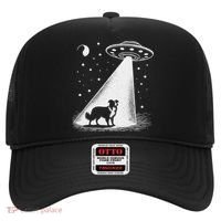 Border Collie Mom Dad Dog Funny Alien Ufo Hat thumb 0