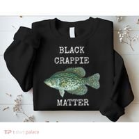 Black Crappie Matter Crappie Fishing Sweatshirt thumb 2