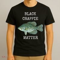 Black Crappie Matter Crappie Fishing T-Shirt thumb 3