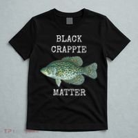 Black Crappie Matter Crappie Fishing T-Shirt thumb 5