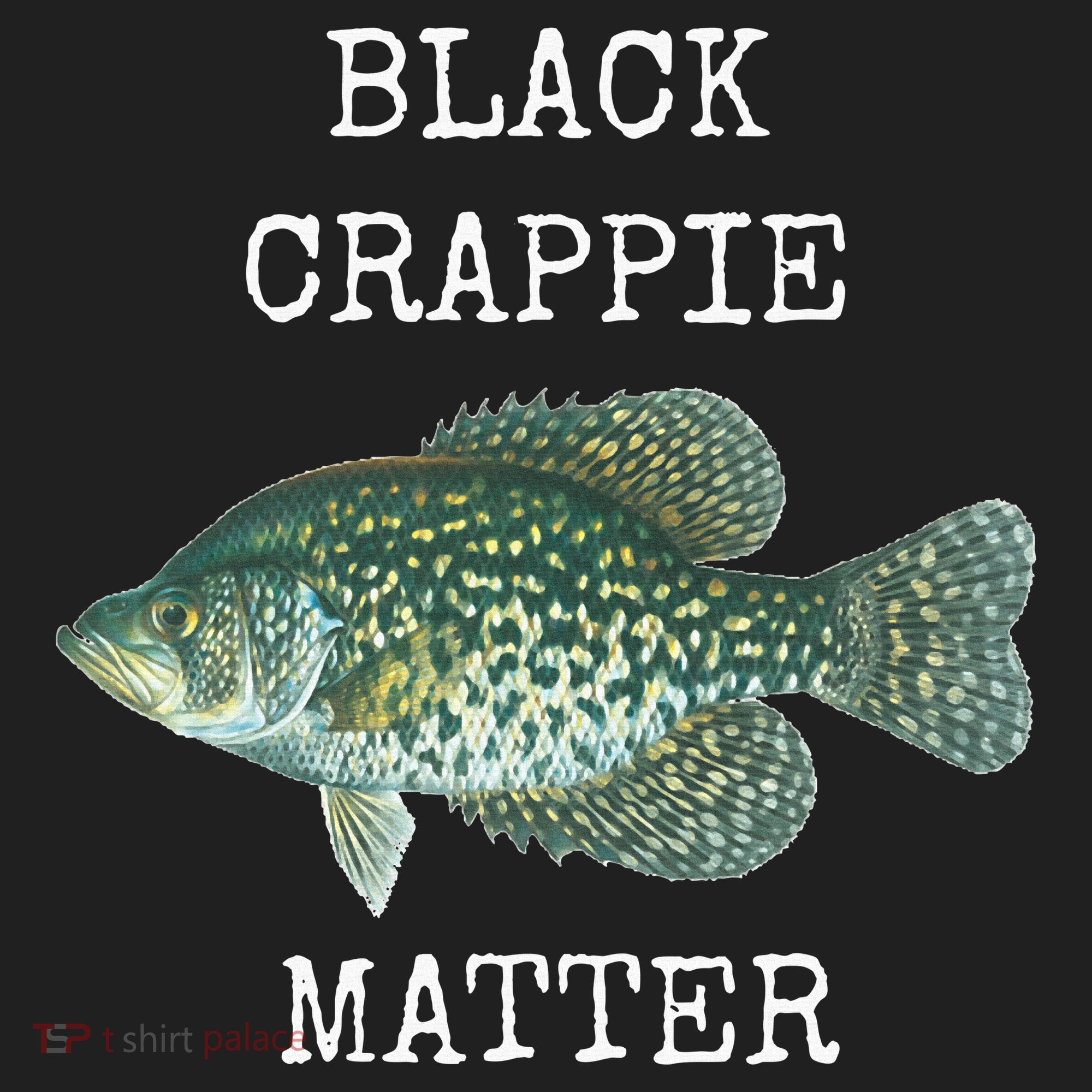 Black Crappie Matter Crappie Fishing Beanie