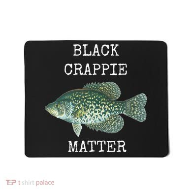 Black Crappie Matter Crappie Fishing Mousepad